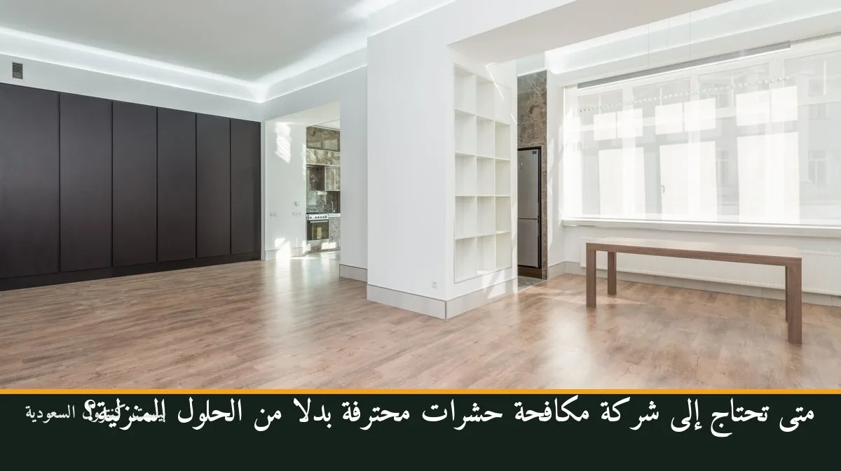متى تحتاج إلى شركة مكافحة حشرات محترفة بدلاً من الحلول المنزلية؟